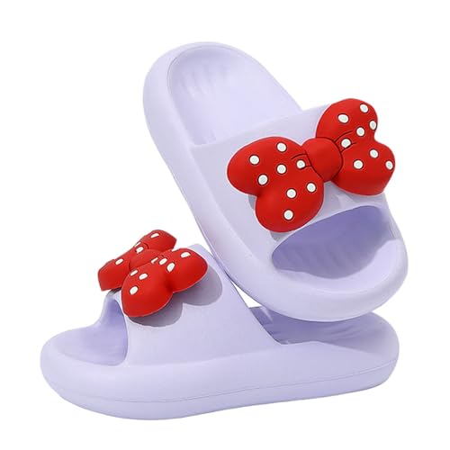 Badelatschen Kinder Flache Sommer Hausschuhe Jungen Mädchen Dusch Badeschuhe Strand Pantoletten Slippers Eltern-Kind Sandalen Leicht Anti-rutsch Badeschlappen von Generisch