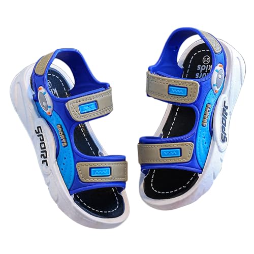 Badelatschen Kinder Unisex Sandalen Jungen Mädchen Badeschlappen Strandsandalen 2025 Bequeme Sommer (Blue-2, 27.5 Little Child) von Generisch