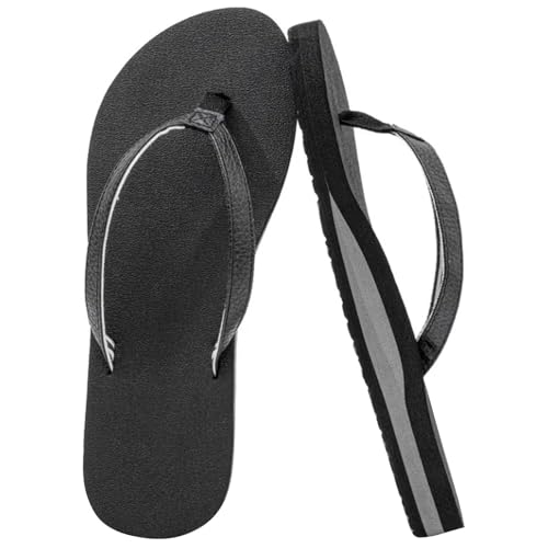 Generisch Badeschuhe Damen 39, Zehentrenner Damen Mit Fussbett Sommer Bequem Flip Flops Leichte Rutschfest Pantoffelen Flache Badelatschen Weichen Sohlen Strandsandalen Große Größe Trekkingsandalen 1 von Generisch