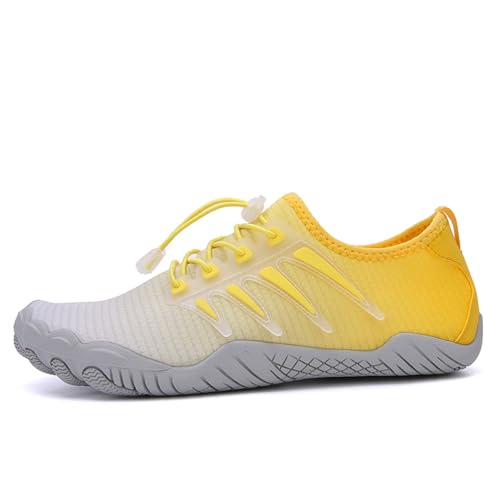Badeschuhe Damen Wasserschuhe Strandschuhe Sommer Atmungsaktiv Barfußschuhe rutschfeste Schwimmschuhe Surfschuhe Aquaschuhe Fitnessschuhe von Generisch