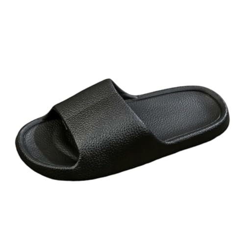 Badeschuhe Herren, Pantoletten Damen Weiches Fussbett Rutschfest Pantoffeln Unisex Badeschlappen Flache Badelatschen Offene Zehe Sandalen Große Größe Sommerschue Lässige Strand Flip Flops 1 von Generisch