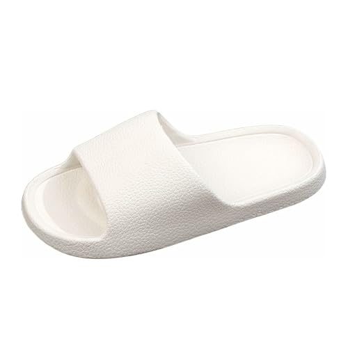 Badeschuhe Herren, Pantoletten Damen Weiches Fussbett Rutschfest Pantoffeln Unisex Badeschlappen Flache Badelatschen Offene Zehe Sandalen Große Größe Sommerschue Lässige Strand Flip Flops 1 von Generisch