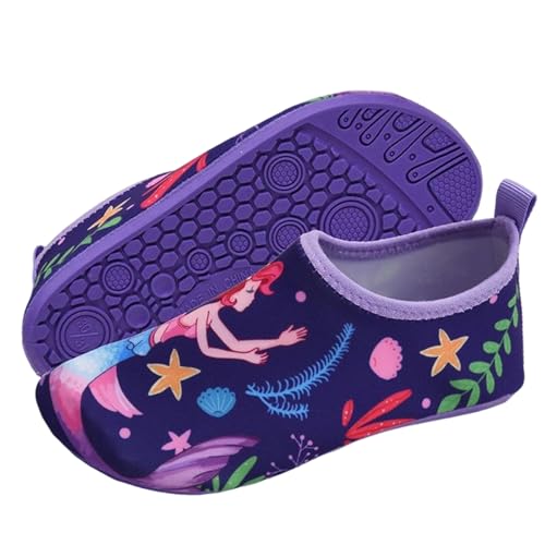 Badeschuhe Kinder Lässig Strandschuhe SlipStop Barfussschuhe Sommer Neoprenschuhe Atmungsaktive Aquaschuhe Schnell Trocken Schwimmschuhe Tragbare Wasserschuhe für Mädchen Jungen Dark Purple 26 Badeschuhe Kinder Lässig Strandschuhe SlipStop Barfussschuhe Sommer Neoprenschuhe Atmungsaktive Aquaschuhe Schnell Trocken Schwimmschuhe Tragbare Wasserschuhe für Mädchen Jungen Dark Purple 26 von Generisch