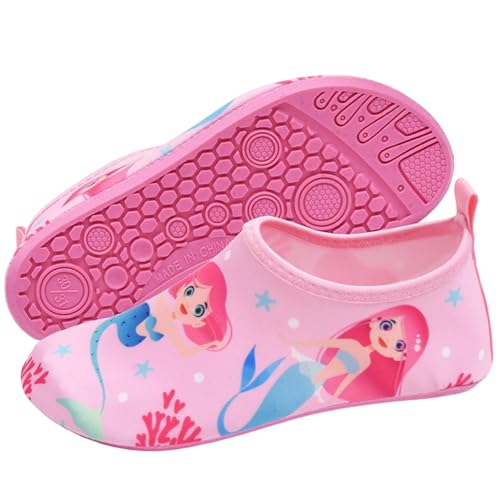 Badeschuhe Kinder Lässig Strandschuhe SlipStop Barfussschuhe Sommer Neoprenschuhe Atmungsaktive Aquaschuhe Schnell Trocken Schwimmschuhe Tragbare Wasserschuhe für Mädchen Jungen Pink 26 Badeschuhe Kinder Lässig Strandschuhe SlipStop Barfussschuhe Sommer Neoprenschuhe Atmungsaktive Aquaschuhe Schnell Trocken Schwimmschuhe Tragbare Wasserschuhe für Mädchen Jungen Pink 26 von Generisch