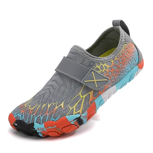 Badeschuhe Kinder rutschfest Sport Wanderschuhe Schnell Trocknend Barfussschuhe Mode Barfussschuhe Mesh Sneaker Weich Straßenlaufschuhe Dicker Boden rutschfest frühling Sommer Autumn von Generisch