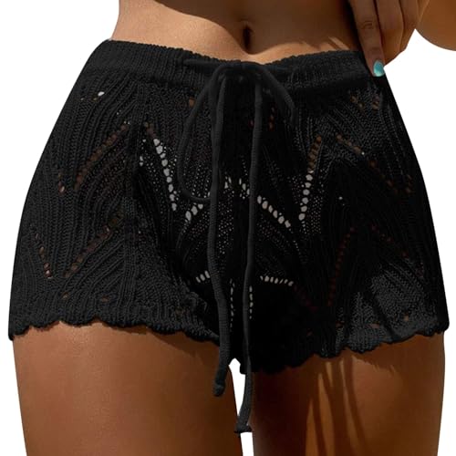 Badeshorts Damen Häkel Strick Badehose Damen Kordelzug Badeanzug Shorts Gehäkelte Boho Hohlstrick Strand Bikini Cover Up Boardshorts Schwimmshorts Sporthose Kurze Schwimm Shorts Badekleid Schwimmhose Badeshorts Damen Häkel Strick Badehose Damen Kordelzug Badeanzug Shorts Gehäkelte Boho Hohlstrick Strand Bikini Cover Up Boardshorts Schwimmshorts Sporthose Kurze Schwimm Shorts Badekleid Schwimmhose von Generisch