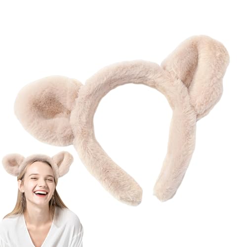 Bärenohr-Stirnband für Erwachsene, -Stirnband, niedliches Plüsch-Haarband, Bärenohren, Haar-Accessoires, rutschfeste Gesichtswäsche, Stirnbänder für Damen, Mädchen, Hautpflege Bärenohr-Stirnband für Erwachsene, -Stirnband, niedliches Plüsch-Haarband, Bärenohren, Haar-Accessoires, rutschfeste Gesichtswäsche, Stirnbänder für Damen, Mädchen, Hautpflege von Generisch