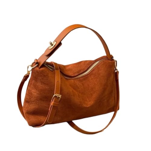 Bag For Women's Textured Frosted Shoulder Bag With Large Capacity Commuting Tote Bag, braun, Einheitsgröße Bag For Women's Textured Frosted Shoulder Bag With Large Capacity Commuting Tote Bag, braun, Einheitsgröße von Generisch