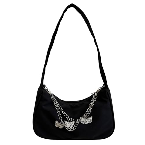 Bag Jewelry Damen Kleine Schulter Casual Tier Mode Handtasche Tasche One Achselkette Tasche Schultertasche Herren, Schwarz , Einheitsgröße von Generisch