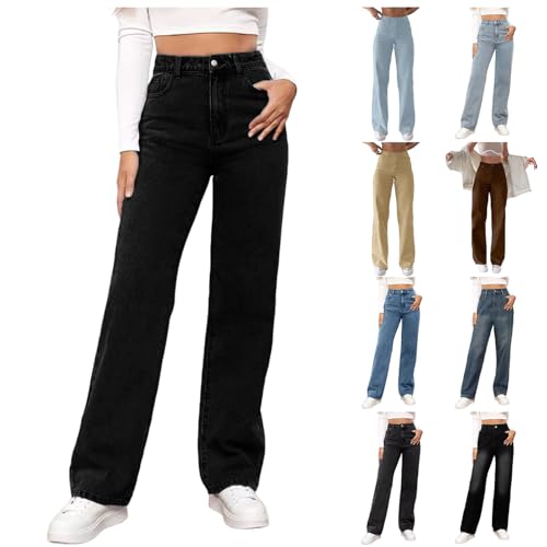 Baggy Jeans Damen Wide Leg Jeans Schlaghose Leicht Stoffhose Hip Hop Hosen Casual Freizeithose Freizeit Stretch Hose Bequem Sommerjeans Sommer High Waist Jeggings Baggy Jeans Damen Wide Leg Jeans Schlaghose Leicht Stoffhose Hip Hop Hosen Casual Freizeithose Freizeit Stretch Hose Bequem Sommerjeans Sommer High Waist Jeggings von Generisch