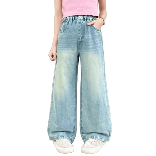 Baggy Jeans Mädchen Wide Leg Hosen High Waist Elastischer Schlaghose Sommer Breite Bein Denim Jeans Vintage Weite Cargo Hose Y2K Boyfriend Cargohose Mit Taschen Stretch Pants Streetwear Jeanshose Baggy Jeans Mädchen Wide Leg Hosen High Waist Elastischer Schlaghose Sommer Breite Bein Denim Jeans Vintage Weite Cargo Hose Y2K Boyfriend Cargohose Mit Taschen Stretch Pants Streetwear Jeanshose von Generisch