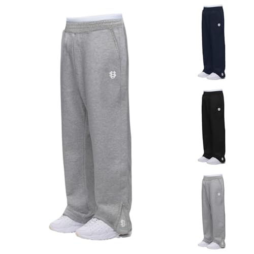 Baggy Jogginghose Herren Baumwolle Jogging Hose Elastische Taille Atmungsaktiv Bein Sporthose Lang Weites Trainingshose Sweathose Männer Mit Taschen Und Kodelzug von Generisch