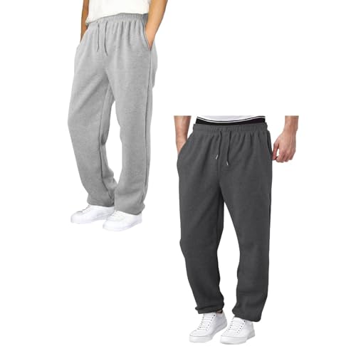 Baggy Jogginghose Jungen Freizeit Sweathose Mit Kordelzug Und Taschen Loose Fit Weites Bein Freizeithose Lockere Lässig Breitbeinige Hose Lange Elastische Sporthose von Generisch
