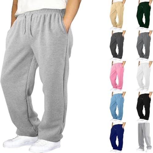 Baggy Jogginghose Jungen Freizeit Sweathose Mit Kordelzug Und Taschen Loose Fit Weites Bein Freizeithose Lockere Lässig Breitbeinige Hose Lange Elastische Sporthose von Generisch