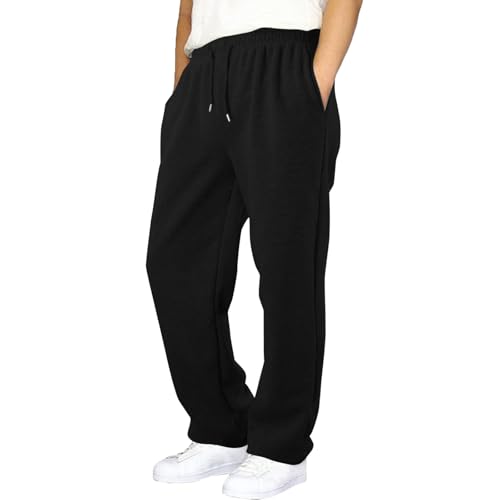 Baggy Jogginghose Jungen Freizeit Sweathose Mit Kordelzug Und Taschen Loose Fit Weites Bein Freizeithose Lockere Lässig Breitbeinige Hose Lange Elastische Sporthose von Generisch
