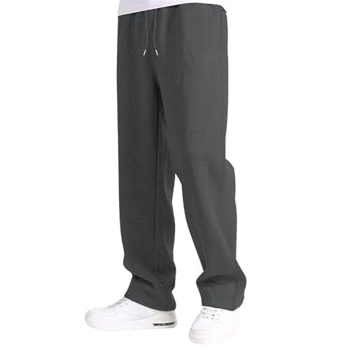 Baggy Jogginghose Jungen Kinder Jogger Hose Weites Bein Freizeithose Baumwolle Cargohose Jogginghose mit Gummizug Lässig Sport Sweathose Trainingshosen Lockere Elastischer Teenager Sweatpants von Generisch
