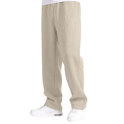 Baggy Jogginghose Jungen Teenager Lange Cargohose Baumwolle Elastische Taille Kinder Freizeithose Streetwear Weites Bein Sport Sweathose Lockere Trainingshosen mit Taschen für Herbst-Winter 5-16 Jahre von Generisch