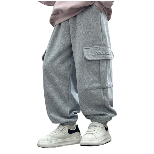 Baggy Jogginghose Jungs Outdoorhose Weich Baggy Jogginghose Jungen Sporthose Lang Elastischer Teenager Sweatpants Trainingshose Taschen Loose Baggy Jogginghose Jungs Outdoorhose Weich Baggy Jogginghose Jungen Sporthose Lang Elastischer Teenager Sweatpants Trainingshose Taschen Loose von Generisch