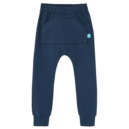 Baggy-Jogginghose für Jungen mit Kängurutasche in Navy Blue, SCHWARZ, KARAMEL und Stein. (DE/NL/SE/PL, Numerisch, 98, 104, Slim, 1, Navy Blue) von Generisch