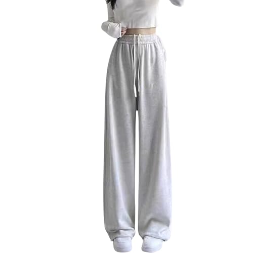 Baggy Trainingshose Kinder Mädchen Jogginghose Lang Bequeme Weites Bein Sweathose Baumwolle Elastische Hohe Taille Activewear Jogger Hosen Sporthose Relaxhose Teenager von Generisch