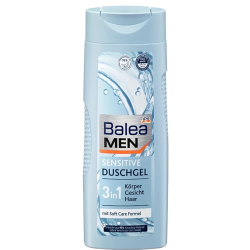 Balea MEN Duschgel Sensitive * 3in1 Körper-Gesicht-Haar * 300ml Vegan // Männer Shampoo von Generisch