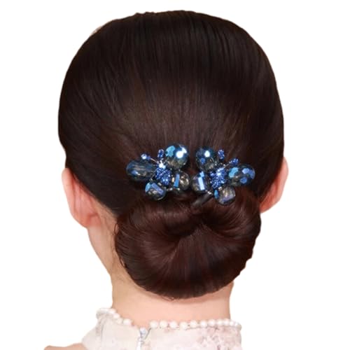 Ball-Haarspangen, Dutt-Roller, faule Lockenwickler, Strass-Blumen-Haarspange, elegante Haarspange für Damen, Duttmacher-Haarnadel, einfaches und schnelles Lockenwerkzeug (Typ 7) von Generisch