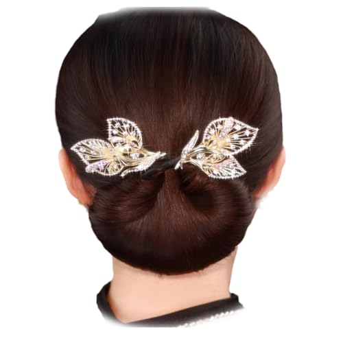 Ball-Haarspangen, Dutt-Roller, faule Lockenwickler, Strass-Blumen-Haarspange, elegante Haarspange für Damen, Duttmacher-Haarnadel, einfaches und schnelles Lockenwerkzeug (Typ 8) von Generisch