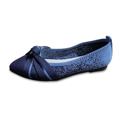 Ballerina Schuhe Damen Flache Orthopädische Schuhe Halbschuhe Bootsschuhe Bequeme Loafer Segelschuhe Weiche rutschfeste Barfußschuhe Schlupfschuhe Pumps Einzelschuhe Sommerschuhe Dance Shoes von Generisch