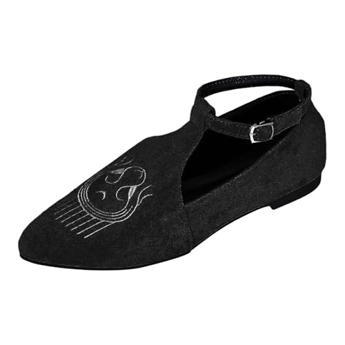 Ballerinas Damen Balerinaschuhe Mittelalter Flache Sommerschuhe Mädchen Bequem Samtschuhe Weite H Trachtenschuhe Elegant Outdoor Gymnastikschuhe Freizeitschuhe Walkingschuhe von Generisch