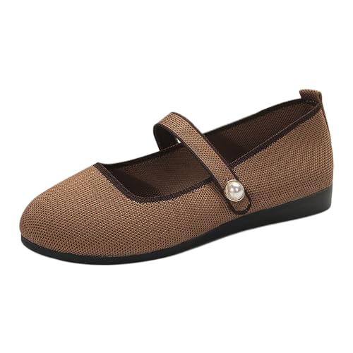 Ballerinas Damen Leichte Flache Sneakers Walking Slip on Weiche Loafer Gewebte Flache Mesh Schuhe Gestrickte Leichte Loafers Einzelschuhe Turnschuhe Freizeitschuhe Ballerinas Damen Leichte Flache Sneakers Walking Slip on Weiche Loafer Gewebte Flache Mesh Schuhe Gestrickte Leichte Loafers Einzelschuhe Turnschuhe Freizeitschuhe von Generisch