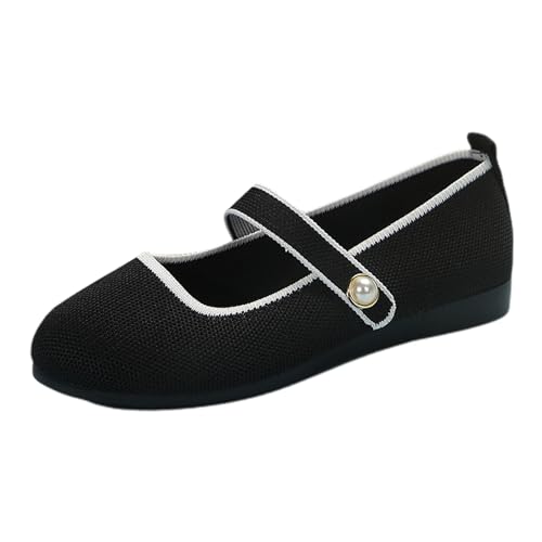 Ballerinas Damen Leichte Flache Sneakers Walking Slip on Weiche Loafer Gewebte Flache Mesh Schuhe Gestrickte Leichte Loafers Einzelschuhe Turnschuhe Freizeitschuhe Ballerinas Damen Leichte Flache Sneakers Walking Slip on Weiche Loafer Gewebte Flache Mesh Schuhe Gestrickte Leichte Loafers Einzelschuhe Turnschuhe Freizeitschuhe von Generisch