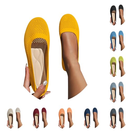 Ballerinas Damen Slip On Strick Schuhe Mittelalter Mokassins Sommerschuhe Gymnastikschuhe Sneaker Elegant Loafer Tanzschuhe Mesh Stoffschuhe Geschlossene Halbschuhe 36-43 Ballerinas Damen Slip On Strick Schuhe Mittelalter Mokassins Sommerschuhe Gymnastikschuhe Sneaker Elegant Loafer Tanzschuhe Mesh Stoffschuhe Geschlossene Halbschuhe 36-43 von Generisch