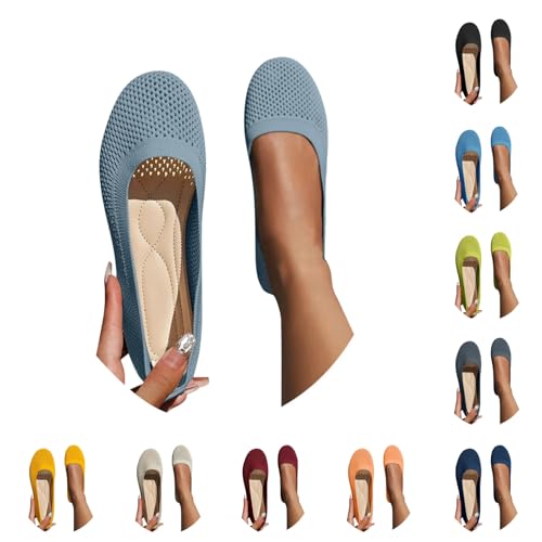 Ballerinas Damen Slip On Strick Schuhe Mittelalter Mokassins Sommerschuhe Gymnastikschuhe Sneaker Elegant Loafer Tanzschuhe Mesh Stoffschuhe Geschlossene Halbschuhe 36-43 Ballerinas Damen Slip On Strick Schuhe Mittelalter Mokassins Sommerschuhe Gymnastikschuhe Sneaker Elegant Loafer Tanzschuhe Mesh Stoffschuhe Geschlossene Halbschuhe 36-43 von Generisch