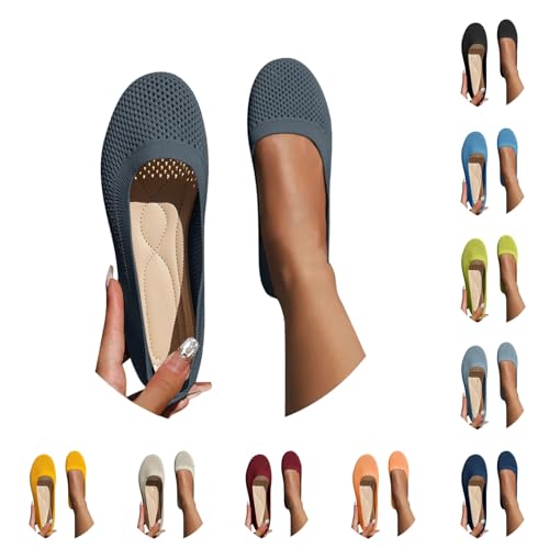 Ballerinas Damen Slip On Strick Schuhe Mittelalter Mokassins Sommerschuhe Gymnastikschuhe Sneaker Elegant Loafer Tanzschuhe Mesh Stoffschuhe Geschlossene Halbschuhe 36-43 Ballerinas Damen Slip On Strick Schuhe Mittelalter Mokassins Sommerschuhe Gymnastikschuhe Sneaker Elegant Loafer Tanzschuhe Mesh Stoffschuhe Geschlossene Halbschuhe 36-43 von Generisch