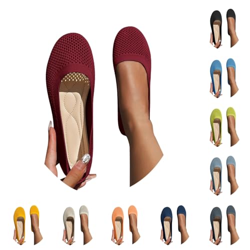 Ballerinas Damen Slip On Strick Schuhe Mittelalter Mokassins Sommerschuhe Gymnastikschuhe Sneaker Elegant Loafer Tanzschuhe Mesh Stoffschuhe Geschlossene Halbschuhe 36-43 Ballerinas Damen Slip On Strick Schuhe Mittelalter Mokassins Sommerschuhe Gymnastikschuhe Sneaker Elegant Loafer Tanzschuhe Mesh Stoffschuhe Geschlossene Halbschuhe 36-43 von Generisch