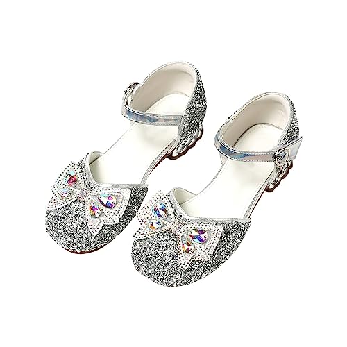 Ballerinas Mädchen Bow Crystal High Heel Schuhe Glitzernde Kristallverzierungen mit Funkelnden Steinen für Ballett und Auftritte Ballerinas von Generisch