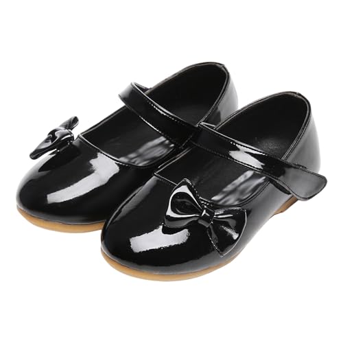 Ballerinas Mädchen Non Slip Rubber Sole Leather Schuhe runde Zehen Glitzernde Kristallverzierungen mit Funkelnden Steinen für Auftritte Ballerinas von Generisch