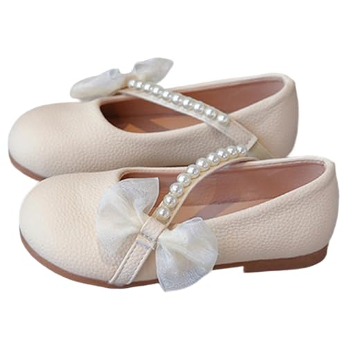 Generisch Ballettschuhe Kinder Mädchen Dirndlschuhe Niedlich Abendschuhe mit Schleife Flacheschuhe Festliche Tanzschuhe Halbschuhe Prinzessinnenschuhe Mary Jane Schuhe Kinderlederschuhe von Generisch