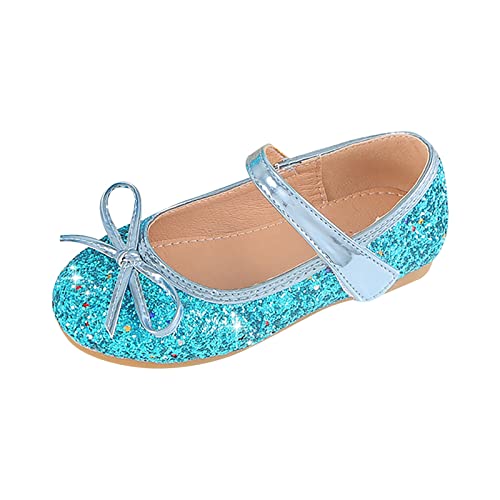 Ballettschuhe MäDchen Prinzessin Schuhe Glitzer Ballerinas Kinder Mary Jane Kristall Sandalen Mary Jane Halbschuhe Funkelnder Kleinkind Sommerschuhe Strandsandalen von Generisch