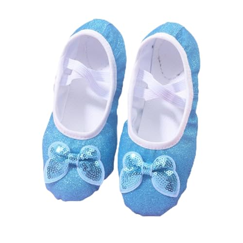 Ballettschuhe Mädchen Echt Leder Split Sole Für Balletttraining Aufführung Chinesischer Tanz Unterricht Pfoten Design Alter 2 bis 18 von Generisch