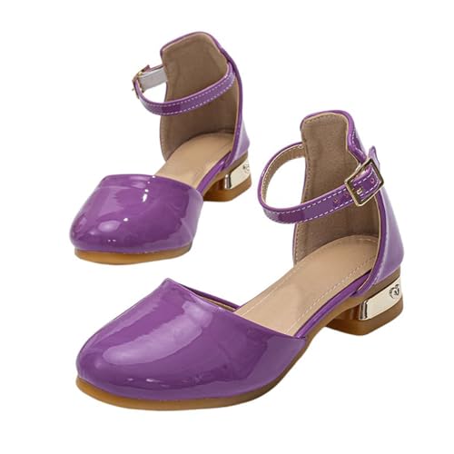 Ballettschuhe Mädchen Partyschuhe Low Heel Schulschuhe Elegante Kinderschuhe Kleid Tanzschuhe Lederschuhe Prinzessinnenschuhe Mary Jane Schuhe Kinderlederschuhe von Generisch