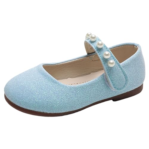 Ballettschuhe Mädchen Prinzessin Tanzschuhe Ballettschuhe Mädchen Ballettkleidung Mädchen Modische Schuhe Glitzer Schuhe Hochzeit Leichte Bequeme Ballettschläppchen Für Kinder (Blue, 28 Little Child) von Generisch