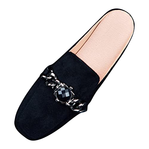 Bandschleife Ballettschuhe Damen Pumps Textil Vegan Stilettoabsatz Slip on Espadrilles aus Baumwolle Faltbare Klassische Loafer Slip On Flach Klassische Sandalen Komfort Weich Sohle von Generisch