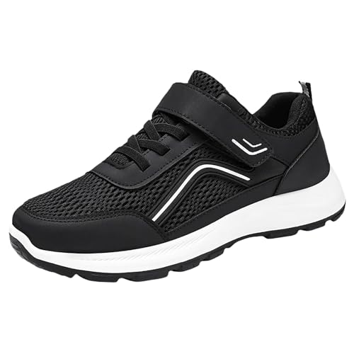Barfußschuhe Herren Atmungsaktives Vermascht Jogging Slipper Low Top Schnürhalbschuhe Outdoor Flachschuhe Leichte Freizeitschuhe Memory Schaum Sneaker Luftkissen Gym Walkingschuhe von Generisch