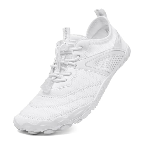 Barfußschuhe Herren Bequeme Fitnessschuhe Damen Badeschuhe Aquaschuhe Surfschuhe Flach Schuhe Traillaufschuhe Einzelschuhe Sommerschuhe Kletterschuhe Turnschuhe Sneaker Halbschuhe Bootsschuhe von Generisch