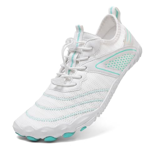 Barfußschuhe Herren Bequeme Fitnessschuhe Damen Badeschuhe Aquaschuhe Surfschuhe Flach Schuhe Traillaufschuhe Einzelschuhe Sommerschuhe Kletterschuhe Turnschuhe Sneaker Halbschuhe Bootsschuhe von Generisch