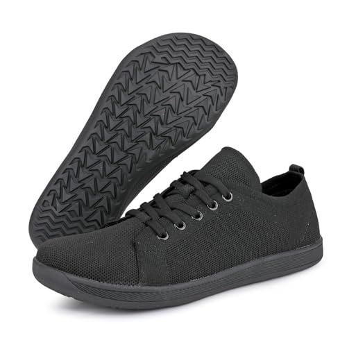Barfußschuhe Herren Breite Breeze Schuhe Atmungsaktive Mesh Schuhe Freizeitkleid Tennisschuhe Netz-Sneaker für Business Freizeitkleidung Wearbreeze Urban Wanderschuhe Walkingschuhe von Generisch