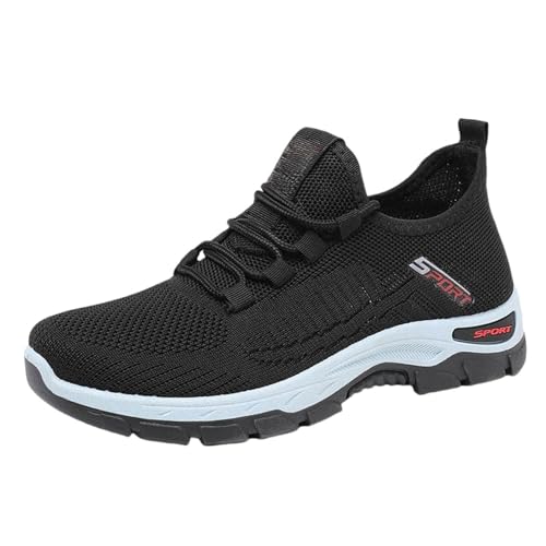 Barfußschuhe Herren Breite Schuhe Walkingschuhe Traillaufschuhe Straßenlaufschuhe Wasserabweisend Freizeitkleid Tennisschuhe Atmungsaktiv Lässig Turnschuhe Netz-Sneaker für Business Freizeit von Generisch