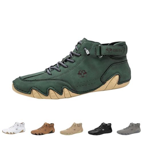 Barfußschuhe Herren Damen Sommer Alpaca Barfuss Schuhe Leicht Barfussschuhe Trekkingschuhe Outdoor Wasserdicht Sneaker Wanderschuhe Bequem Freizeit Sommerschuhe (Blackish Green, 46) von Generisch