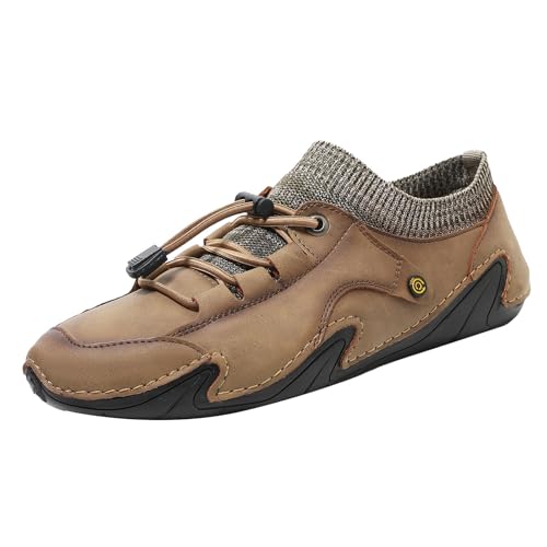 Barfußschuhe Herren Leder Sportschuhe rutschfest Laufschuhe Slip-On Sneaker Atmungsaktiv Trekkingschuhe Leicht Outdoorschuhe Weich Modische Freizeitschuhe Fitnessstudio Walkingschuhe Barfußschuhe Herren Leder Sportschuhe rutschfest Laufschuhe Slip-On Sneaker Atmungsaktiv Trekkingschuhe Leicht Outdoorschuhe Weich Modische Freizeitschuhe Fitnessstudio Walkingschuhe von Generisch